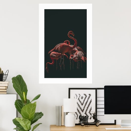 Flamingo Poster (Heimbüro)