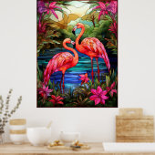 Flamingo Poster (Küche)