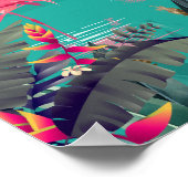 Flamingo-Poster für tropische Wandkunst Poster (Ecke)