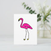 Flamingo Postkarte (Stehend Vorderseite)