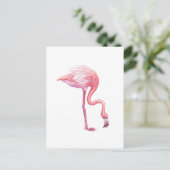 Flamingo Postkarte (Stehend Vorderseite)