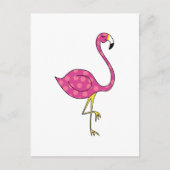 Flamingo Postkarte (Vorderseite)