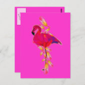Flamingo Postkarte (Vorne/Hinten)
