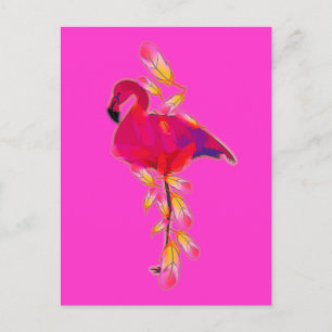 Flamingo Postkarte