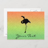 Flamingo Postkarte (Vorne/Hinten)