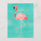 Flamingo Postkarte (Vorderseite)