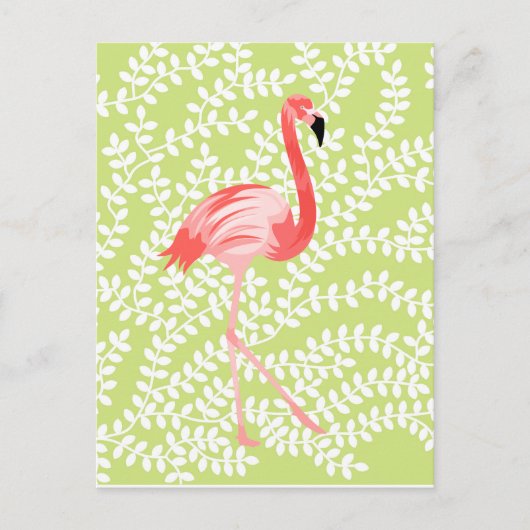 Flamingo Postkarte (Vorderseite)