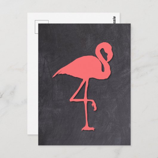 Flamingo Postkarte (Vorne/Hinten)