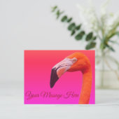 Flamingo postkarte (Stehend Vorderseite)
