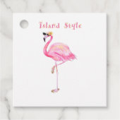 Flamingo Price Tag Geschenkanhänger (Vorderseite)