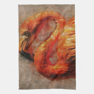 Flamingo Print Art   Geschenke für Flamingo Liebha Geschirrtuch