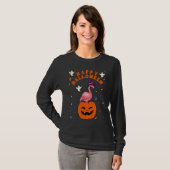 Flamingo Pumpkin  Flamingo  Pumpkin Scary Hallowee T-Shirt (Vorne ganz)