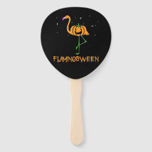 Flamingo Pumpkin Halloween Flamingoween Bird Pink Fächer