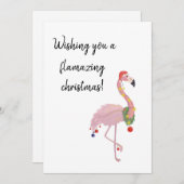 flamingo pun lustige fröhliche Weihnachten (Vorne/Hinten)