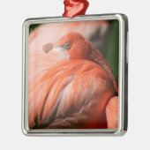 Flamingo-Quadrat Ornament Aus Metall (Links)