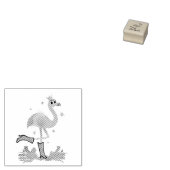 Flamingo Queen Gummistempel (Stempel)