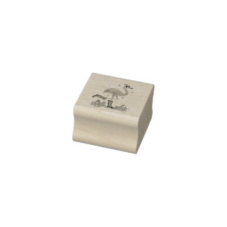 Flamingo Queen Gummistempel