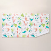 Flamingo-rama Bad-Tuch Badehandtuch (Badehandtuch)