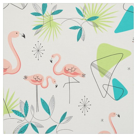 Flamingo-rama Gewebe Stoff (Muster)