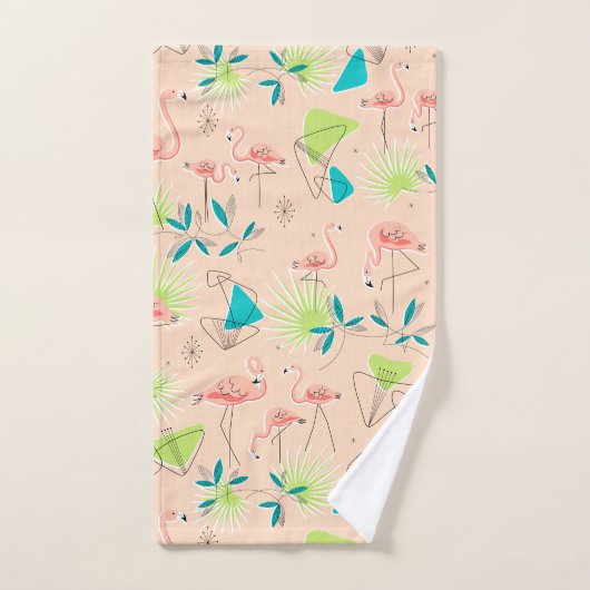 Flamingo-rama Tuch-Set Badhandtuch Set (Handtuch)