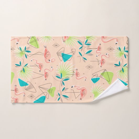 Flamingo-rama Tuch-Set Badhandtuch Set (Handtuch)