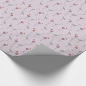 Flamingo-Raserei-Packpapier (staubiges Rosa) Geschenkpapier (Ecke)