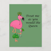 Flamingo Recipe Card Postkarte (Vorderseite)