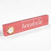 Flamingo Red Namensplakette
