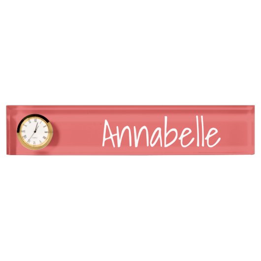 Flamingo Red Namensplakette (Vorderseite)