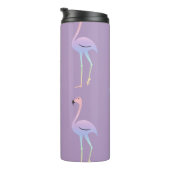 Flamingo Regenbogen: farbenfrohes, nahtloses Muste Thermosbecher (Nach rechts gedreht)