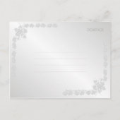 Flamingo Rejovice Grunge Weihnachtskarte Feiertagspostkarte (Rückseite)