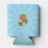 Flamingo Retirement Blue Can Cooler Dosenkühler (Rückseite)