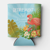 Flamingo Retirement Blue Cooler Dosenkühler (Vorderseite)
