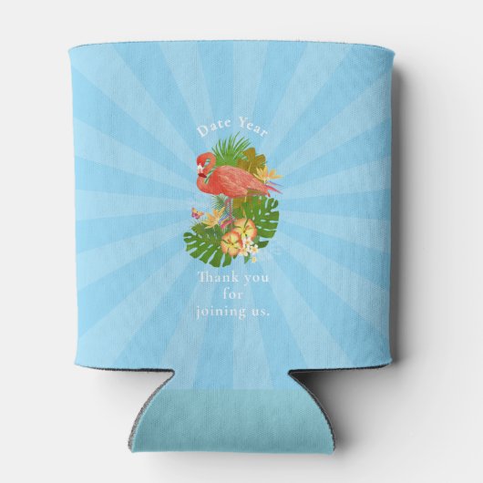 Flamingo Retirement Blue Cooler Dosenkühler (Rückseite)