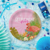 Flamingo Retirement Pink Pappteller (Party)