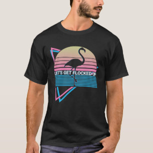 Flamingo Retro, lasst uns den Pullover Hoodi versc