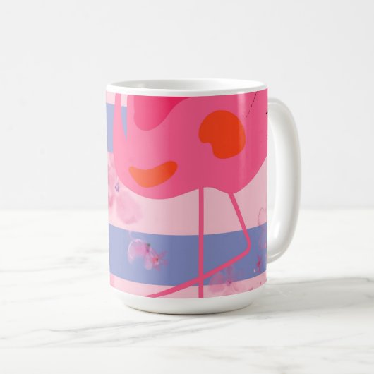 Flamingo Reverie Kaffeetasse (VorderseiteRechts)