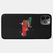 Flamingo Riding Red Truck Xmas Weihnachtsmannmütze Case-Mate iPhone Hülle (Rückseite (Horizontal))