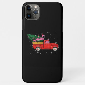 Flamingo Riding Red Truck Xmas Weihnachtsmannmütze Case-Mate iPhone Hülle