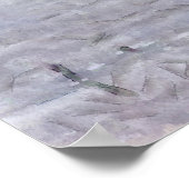 Flamingo Ripples and Reflections Watercolor Poster (Ecke)