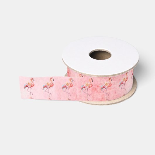 Flamingo Ripsband (Spule)