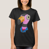 Flamingo Robot T-Shirt (Vorderseite)