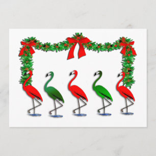 Flamingo Rockettes Tanzen Einladung