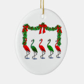 Flamingo Rockettes Tanzshow Keramik Ornament (Rechts)