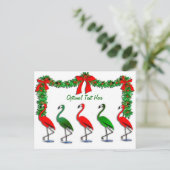 Flamingo Rockettes Tanzshow Postkarte (Stehend Vorderseite)