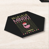 Flamingo rosa bestechen Weihnachten Untersetzer (angewinkelt)