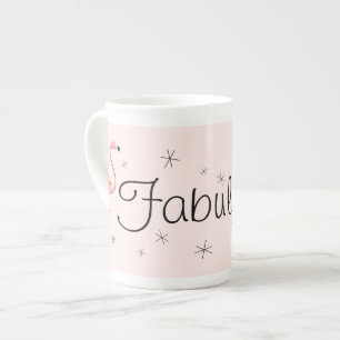 Flamingo Rosa Fabelhaft! Knochenporzellan-Tasse Porzellantasse