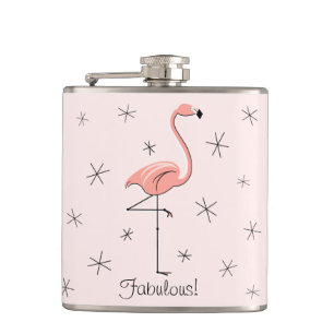 Flamingo-rosa fabelhaftes! eingewickelte Flasche Flachmann