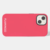 Flamingo rosa Farbbezeichnung Case-Mate iPhone Hül Hülle (Rückseite (Horizontal))