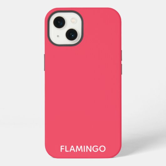 Flamingo rosa Farbbezeichnung Case-Mate iPhone Hül Hülle (Rückseite)